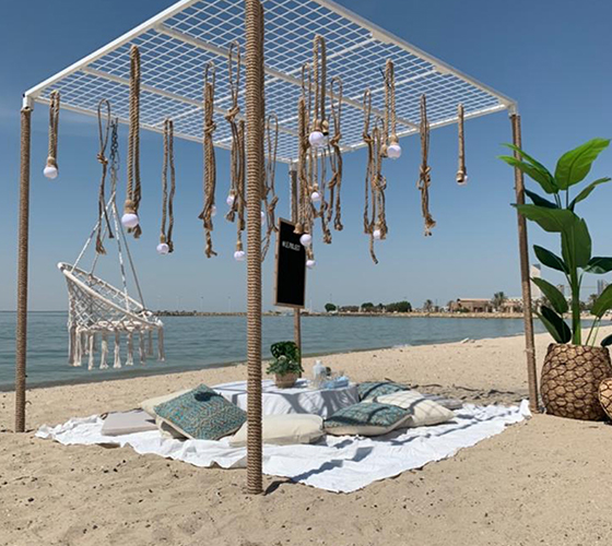 Rattan Ropes Setup