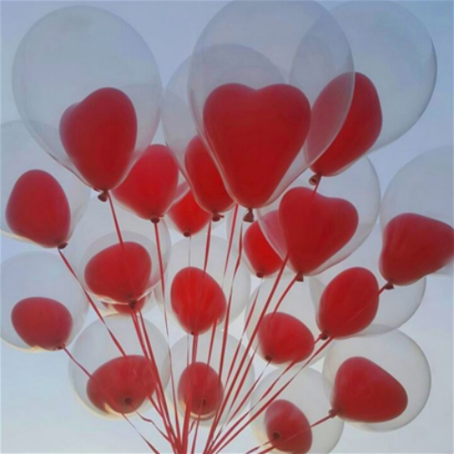 Double Heart Balloons