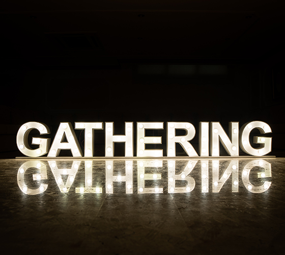 Gathering Marquee Letters