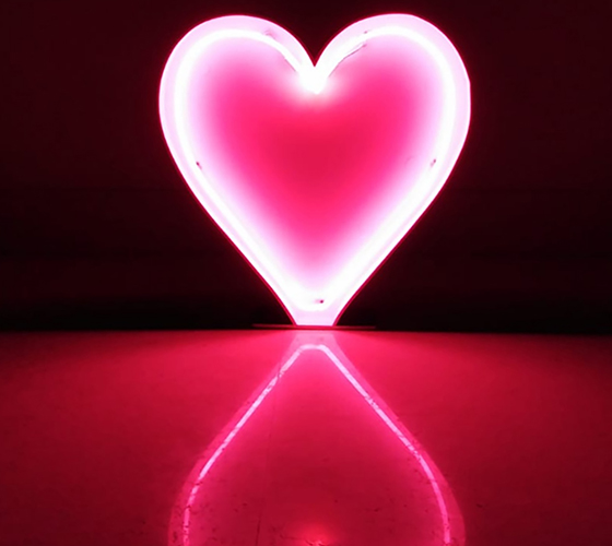 Neon Heart Symbol