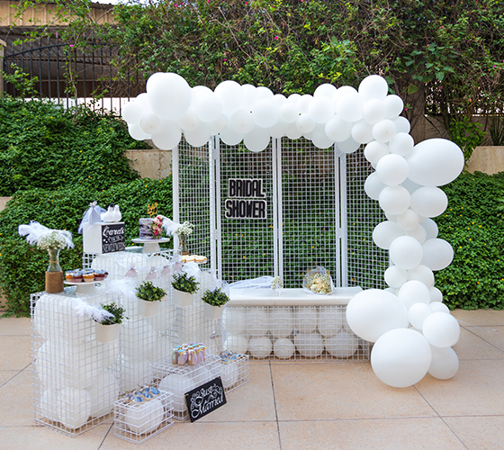 White Bridal Dessert Table Package