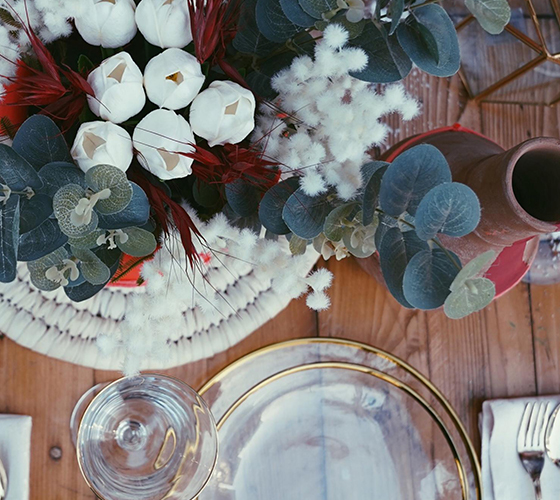 Table Setup for 12 Persons