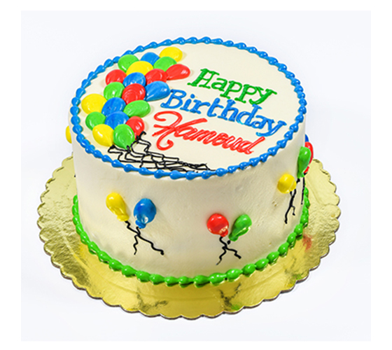 Balloons Birthday Cake