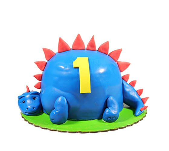 Blue Dinasaur Cake