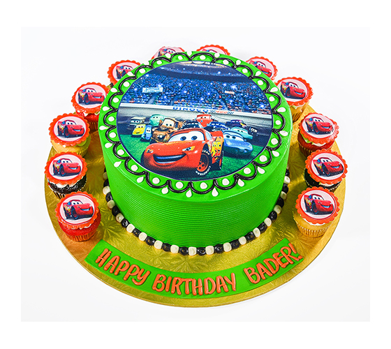 Cars Cake and Cupcakes