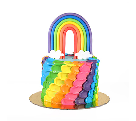 Clouds and Rainbow Cake