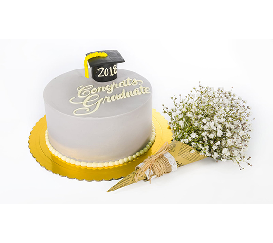 Pretty Graduation Cake