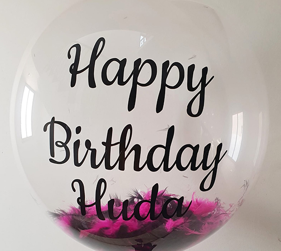 Feathers Bubble Balloon