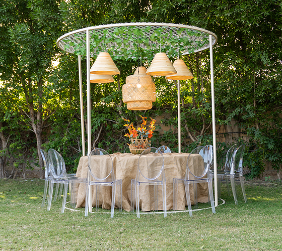 Rattan Round Table