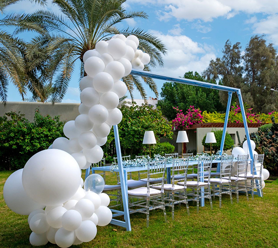 Sky Blue Table Setup