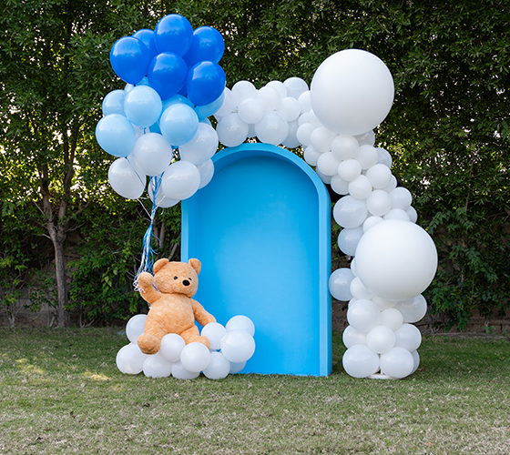 Blue Foam Backdrop