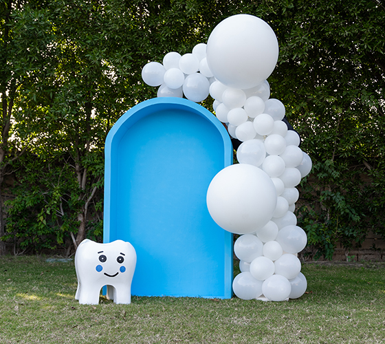 Blue Foam Backdrop
