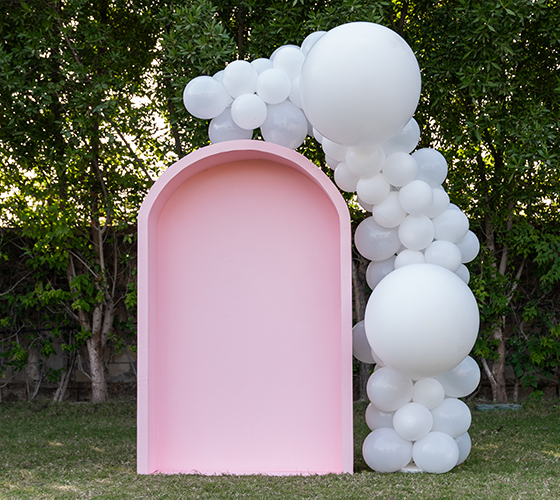 Pink Foam Backdrop
