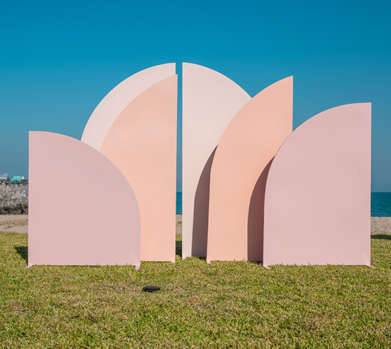 Panels Backdrop-Shades of Pink